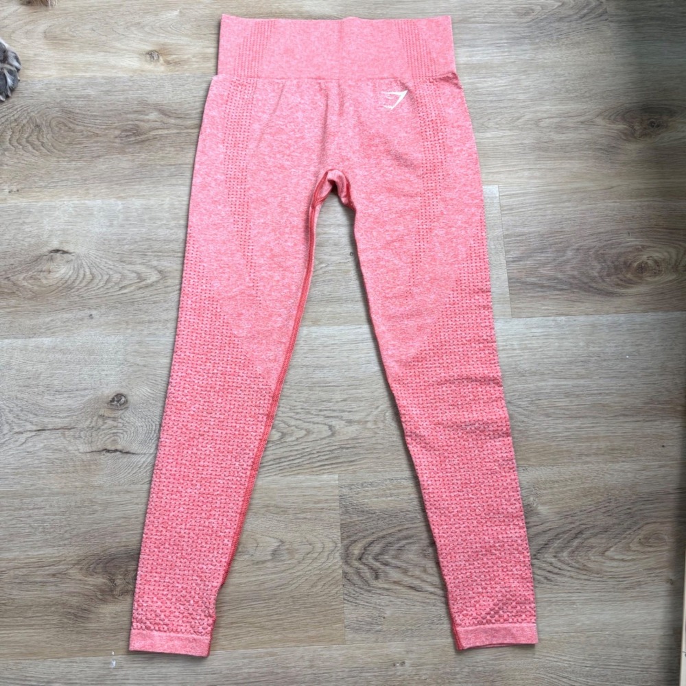 Gymshark‎ Coral Pink Vital Seamless Leggings Womens Small